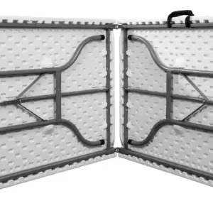 ترابيزة راتان مستطيلة مطوية في نصف الطاولة