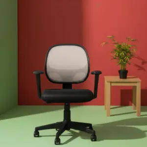 سمارت كرسي مكتب طبي مودرن شبك وسط فريم اسود