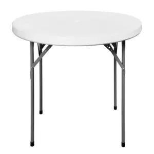 C 110 أبيض - ترابيزة دائرية 110 سم