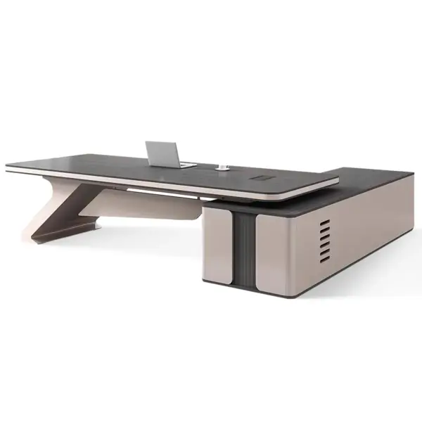 مكتب مدير فخم خشب طبيعى دهانات قشرة طبيعى كود GDGL 1003