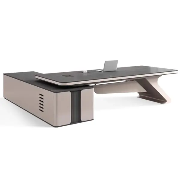 مكتب مدير فخم خشب طبيعى دهانات قشرة طبيعى كود GDGL 1003