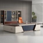 مكتب مدير فخم خشب MDF قشرة PVC كود GDGL 1009