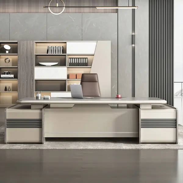 مكتب مدير فخم خشب MDF قشرة PVC كود GDGL 1002