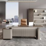 مكتب مدير فخم خشب MDF قشرة PVC كود GDGL 1007