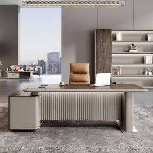 مكتب مدير فخم خشب MDF قشرة PVC كود GDGL 1007