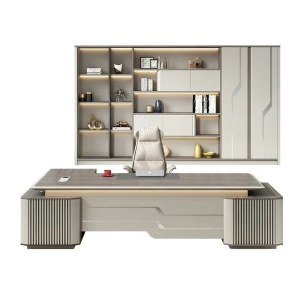 مكتب مدير فخم خشب MDF قشرة PVC كود GDGL 1008