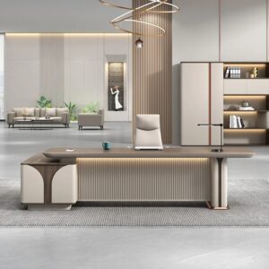 مكتب مدير فخم خشب MDF قشرة PVC كود GDGL 1006