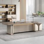 مكتب مدير فخم خشب MDF قشرة PVC كود GDGL 1006