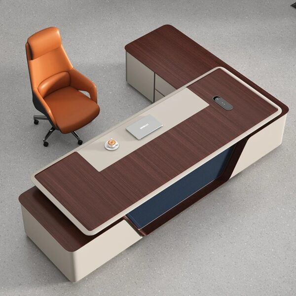 مكتب مدير فخم خشب MDF قشرة PVC كود GDGL 1009