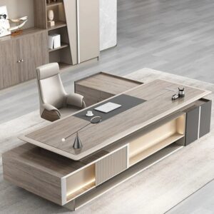 مكتب مدير فخم خشب MDF قشرة PVC كود GDGL 1011