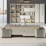 مكتب مدير فخم خشب MDF قشرة PVC كود GDGL 1008
