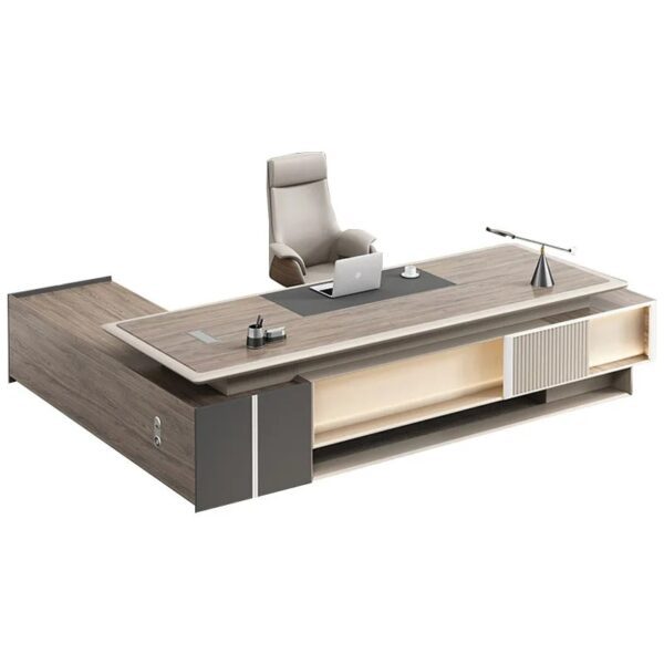 مكتب مدير فخم خشب MDF قشرة PVC كود GDGL 1011