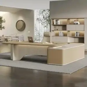 مكتب مدير فخم خشب MDF قشرة PVC كود GDGL 1012