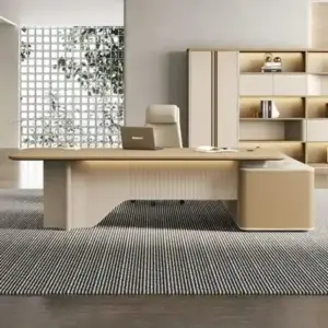 مكتب مدير فخم خشب MDF قشرة PVC كود GDGL 1012
