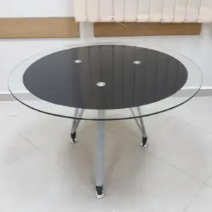 طاولة اجتماعات دائرية زجاج سيكوريت GLT0014