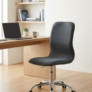 كرسى مكتبى تنجيد قماش بدون يدات