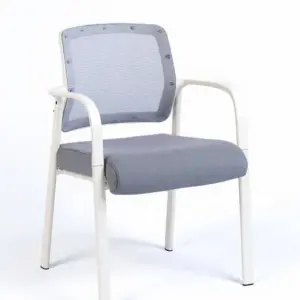 مارينا كرسي مكتب استقبال طبي شبك ثابت فريم ابيض