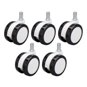 طقم عجل كراسى مكتب 5 قطع لون موديل مرسيدس لون ابيض