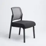 ⁦مارينا كرسي مكتب استقبال فريم ثابت شبك بدون يدات⁩ - الصورة ⁦2⁩