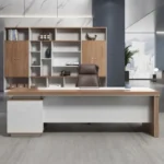 ⁦مكتب مدير مودرن مرتكز على  سايد  جانبى GLD 0010⁩ - الصورة ⁦2⁩