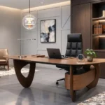 جولد  102 مكتب تنفيذى فاخر  موردن ذات تصميم  هندسى  رائع